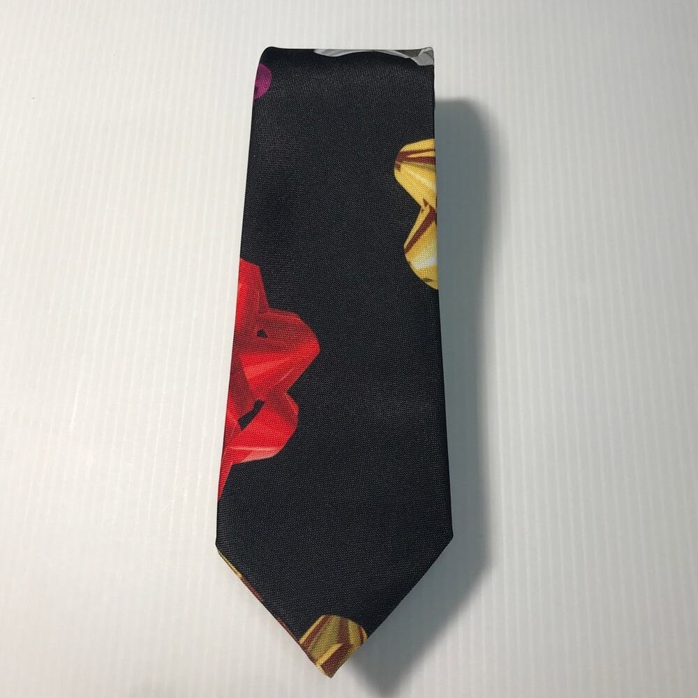 Holiday Time Present Wrapping Paper Bows Mens Necktie